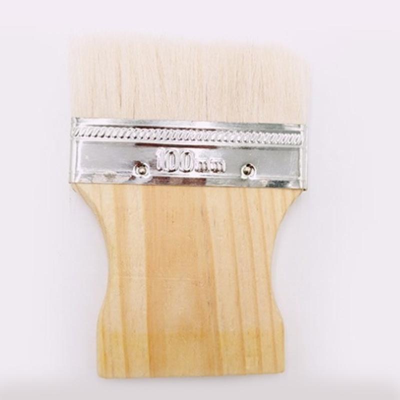 Professional 3/4/5 Inch Large Area Paint Brushes multifunction Flat Paint Brush Set Wool Bristles for Smooth Application