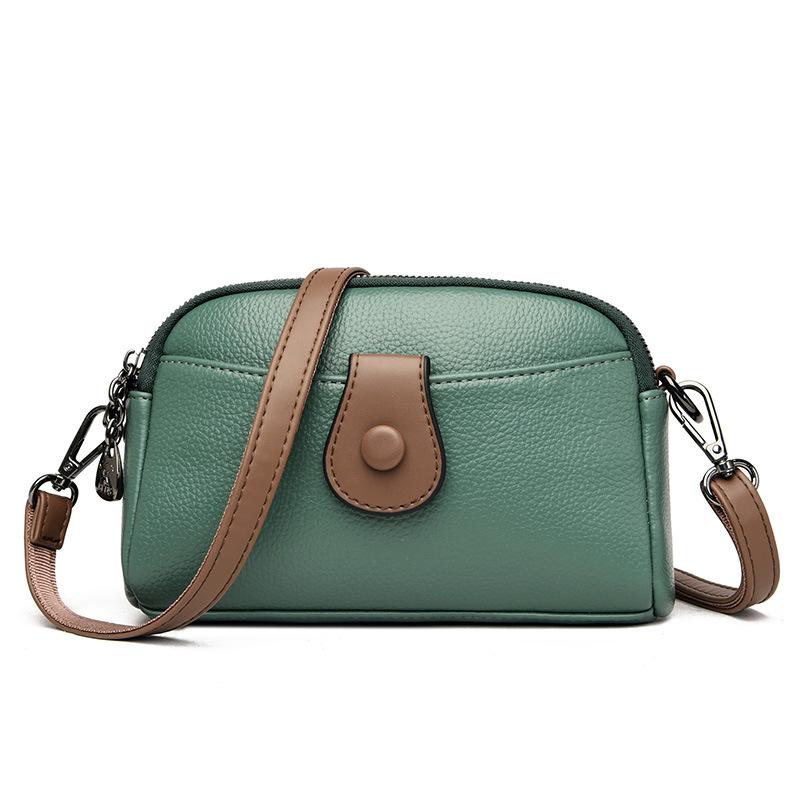 

Контрастная горизонтальная сумка для мобильного телефона из искусственной кожи, модная женская сумка через плечо, летняя повседневная простая женская сумка через плечо