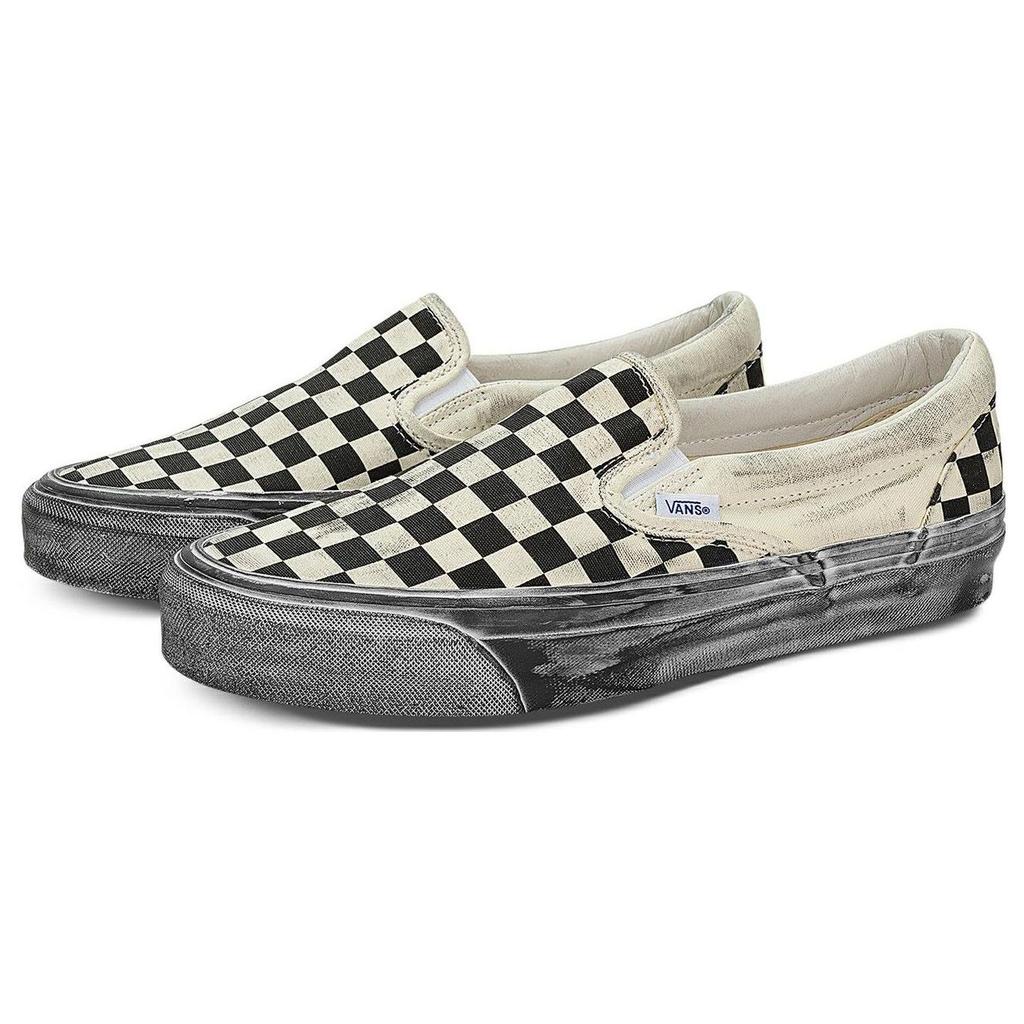 Vans OG קלאסי סליפ-און LX מודגש - משבצות שחורות נעלי סניקרס יוניסקס VN0A32QNBKC
