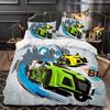 Cartoon Car Bedding Set 3 Piece Set 1 Duvet Cover + 1/2 Pillowcase 3D Kids Cute Home Bedroom Decoration comforter sets