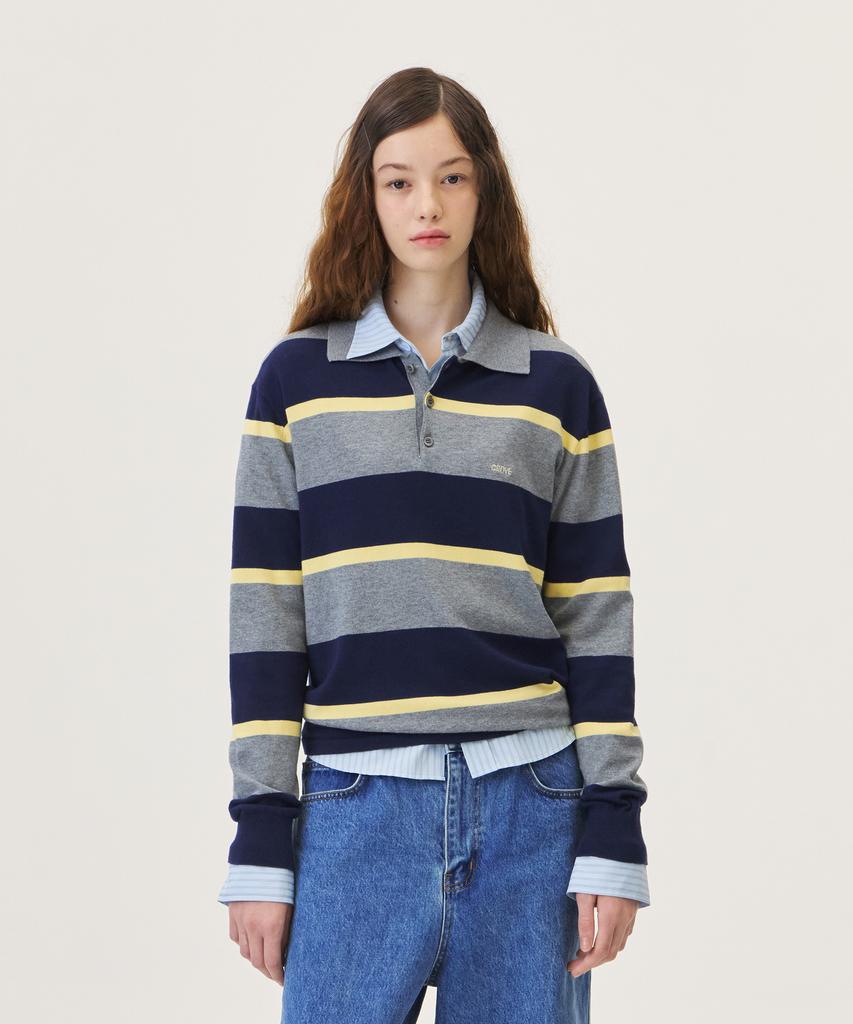 GROVE Gwen Collar Knit (Gray)