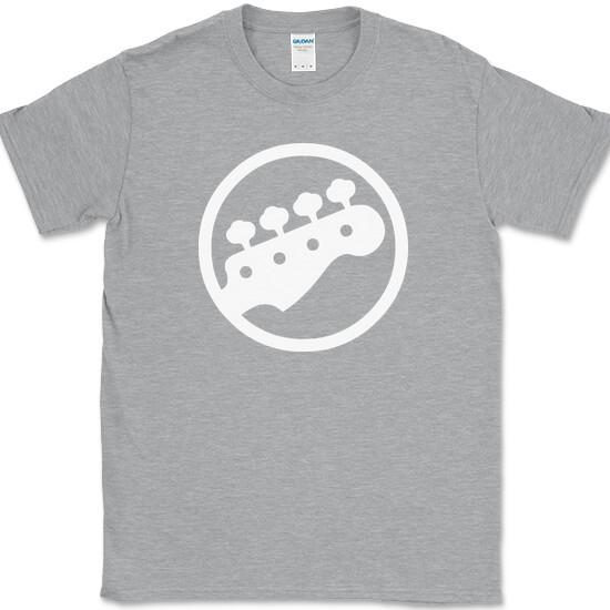 Bass Guitar Headstock Logo Musician Gift Tshirt