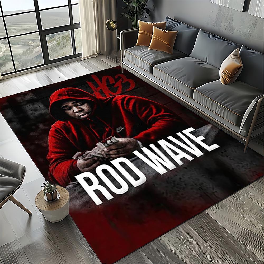 3D Printing Rod Wave Rapper Area Rug,Carpet Rug for Home Living Room Bedroom Sofa Doormat Decor,kids Play Non-slip Floor Mat