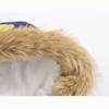 Autumn and Winter Children's Cotton Jacket Boys and Girls Fashion Printing Cartoon Big Boy Long Section Hair Collar Hooded Cotton Coat Jacket