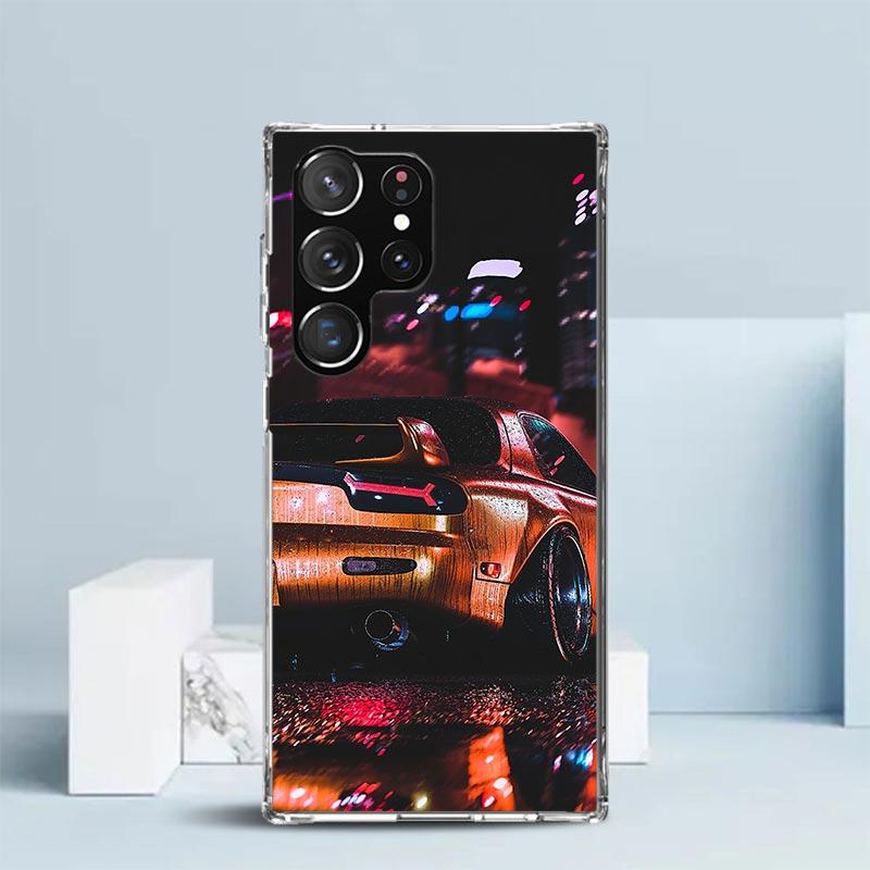 

Sport Car Drift JDM Japan Phone Case For Samsung Galaxy S24 S25 Edge S26 Ultra S22 S23 Plus S21 + S20 FE Soft TPU Back Cover Gal Samsung S20 FE
