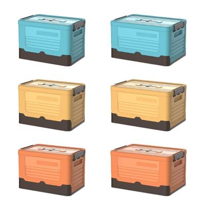 Folding Organizer Bin with Lid Multipurpose Storage Container for Book and Toy Easy To Store Sundries Organizer Box