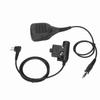 2 Way Radio Shoulder Mic 7.1mm Hand Mic U94 PTT with Reinforced Cable for Motorola GP88 GP300