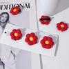 Cute Little Safflower Wool Hairpin Hair Accessories Women'S Japanese Brooch Alloy Hairpin Headband Edge Clip Set