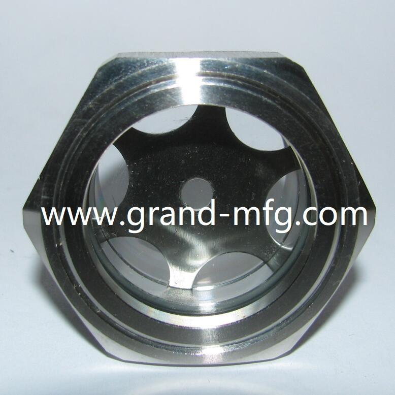 1-1/4"-11.5 NPT 304 Stainless Steel Oil Sight Glass,Viewports,Level Window For Air Compressor Gearbox Vacuum Pump