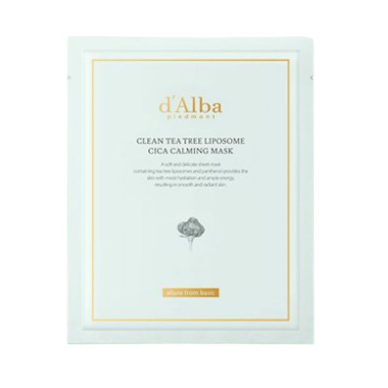 d Alba Clean Tea Tree Liposome Cica Calming Mask 5pcs