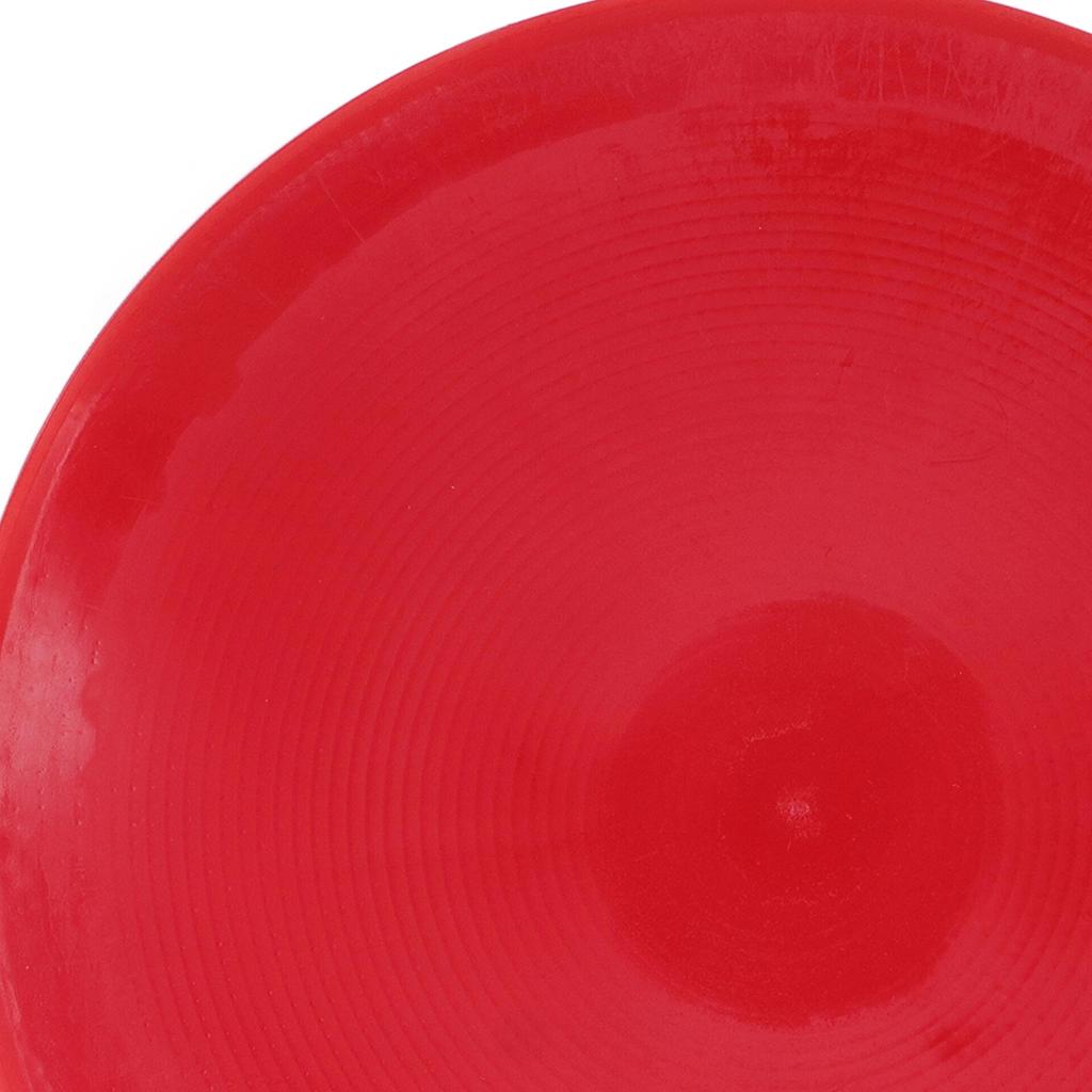 10 Stück Sport Bodenmarkierungen Flache Scheibenmarkierungen Helle Farbe Flache Feld Bodenmarkierungen für Tennis Fußball Training Rot