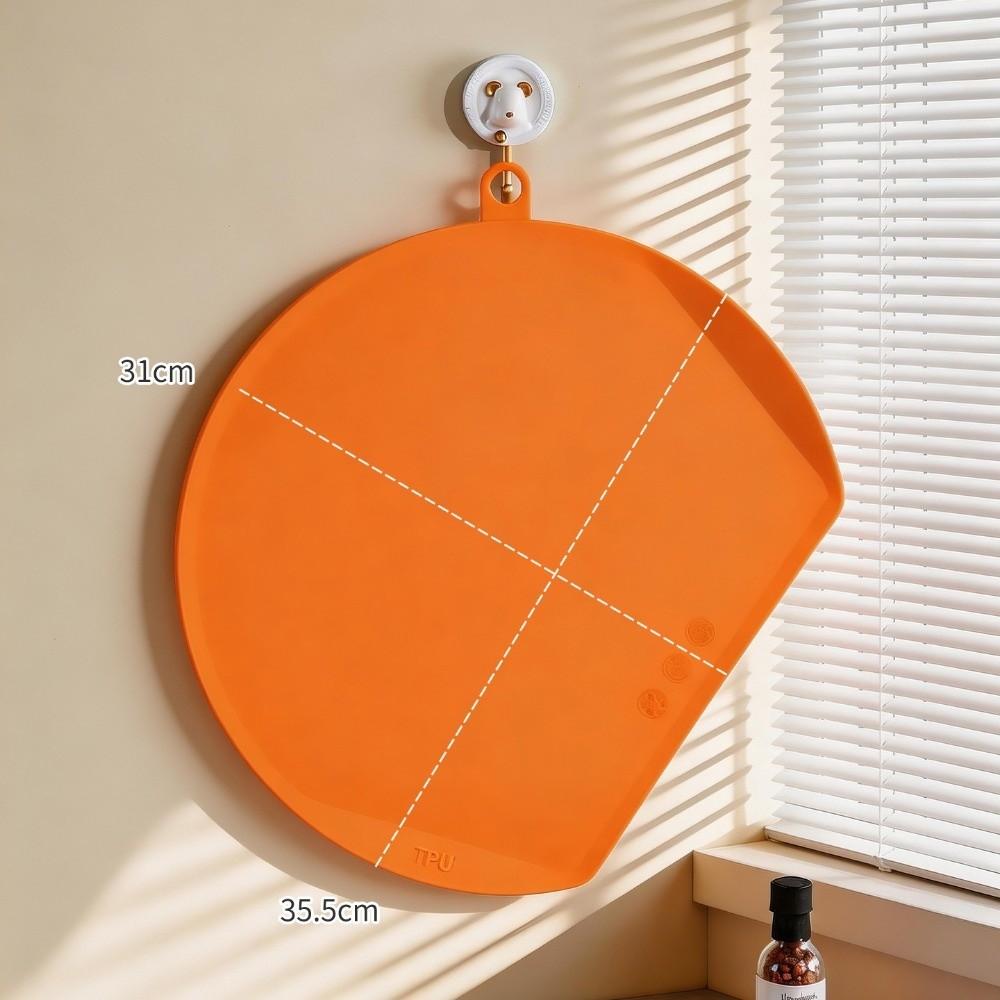 

TPU Cutting Boards Flexible Cutting Mat Solid Chopping Board for Vegetable Meat помаранчевий