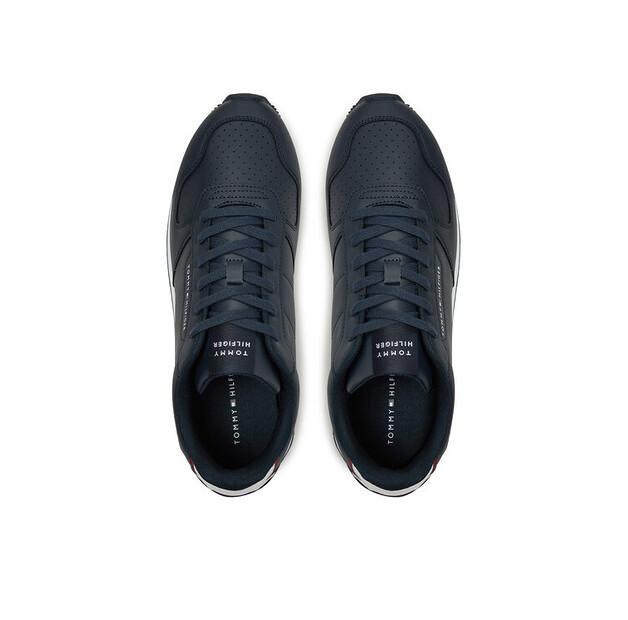 Мужские кроссовки Tommy Hilfiger New runner eva mix lth flag fm0fm05453 granatowy