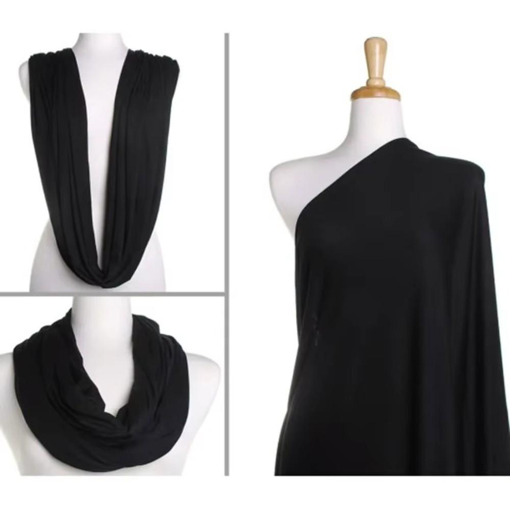 Soft Infinity Scarf Solid Color Loop Scarf Fashion Circle Scarf  for Women