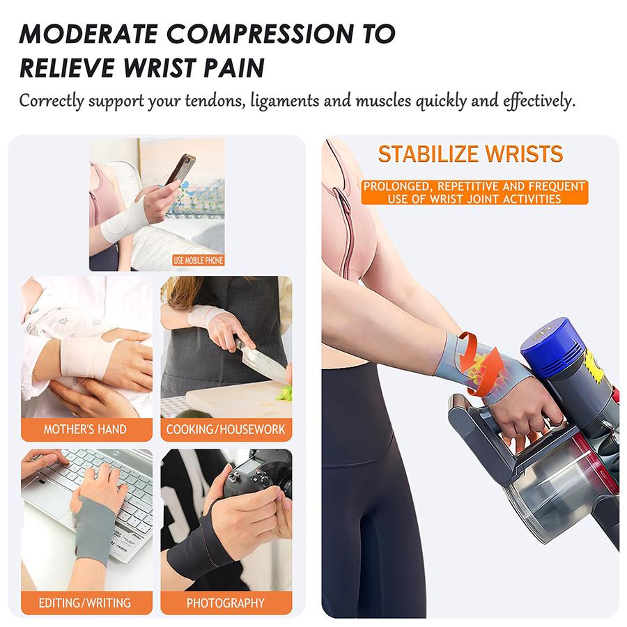Unisex Elastic Wrist Support Brace - Ultra Thin Breathable Anti-Sprain for Sports Fitness Gym Training & Daily Workout Protectio