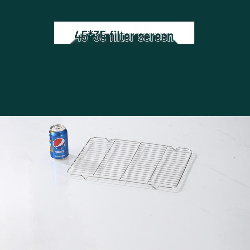 Deepened Stainless Steel Square Basin with Oil Draining Rack & Lid