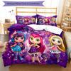 3Pcs Custom Name Little Charmers Bedding Set Duvet Cover Closure Includes 1Duvet Cover 2Pillowcases Soft And Comfortable For All Seasons