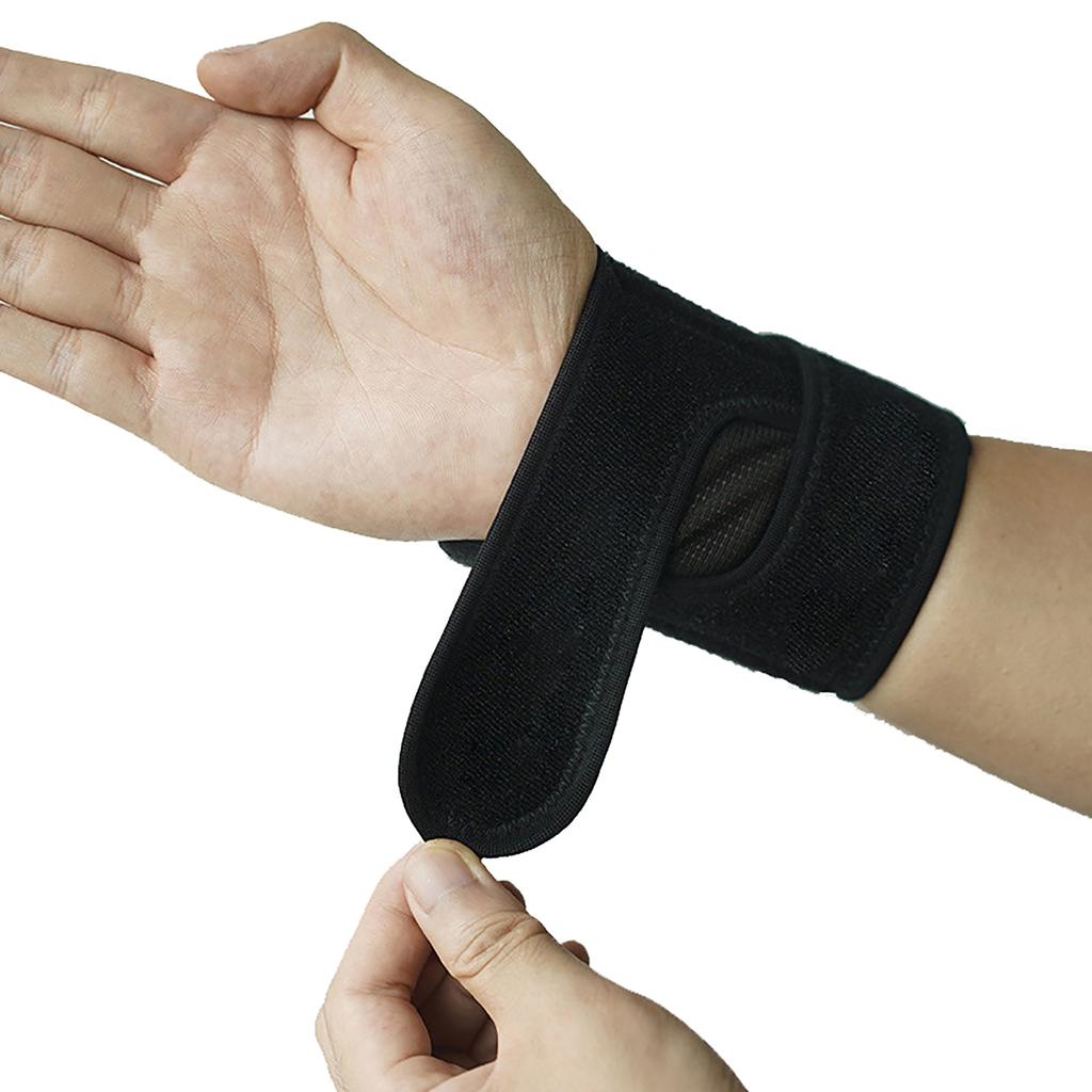 Elastische Handgelenkbänder, 1 Paar Handgelenkbänder mit Federunterstützung, verstellbarer Handgelenkauflagenschutz für Sportschutz, tägliche Fitness und Aktivitäten