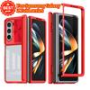 HD Clear Acrylic Slide Camera Lens Protect Cover For Samsung Galaxy Z Fold 7 6 5 with Hinge Soft TPU+PC Border Shockproof Case