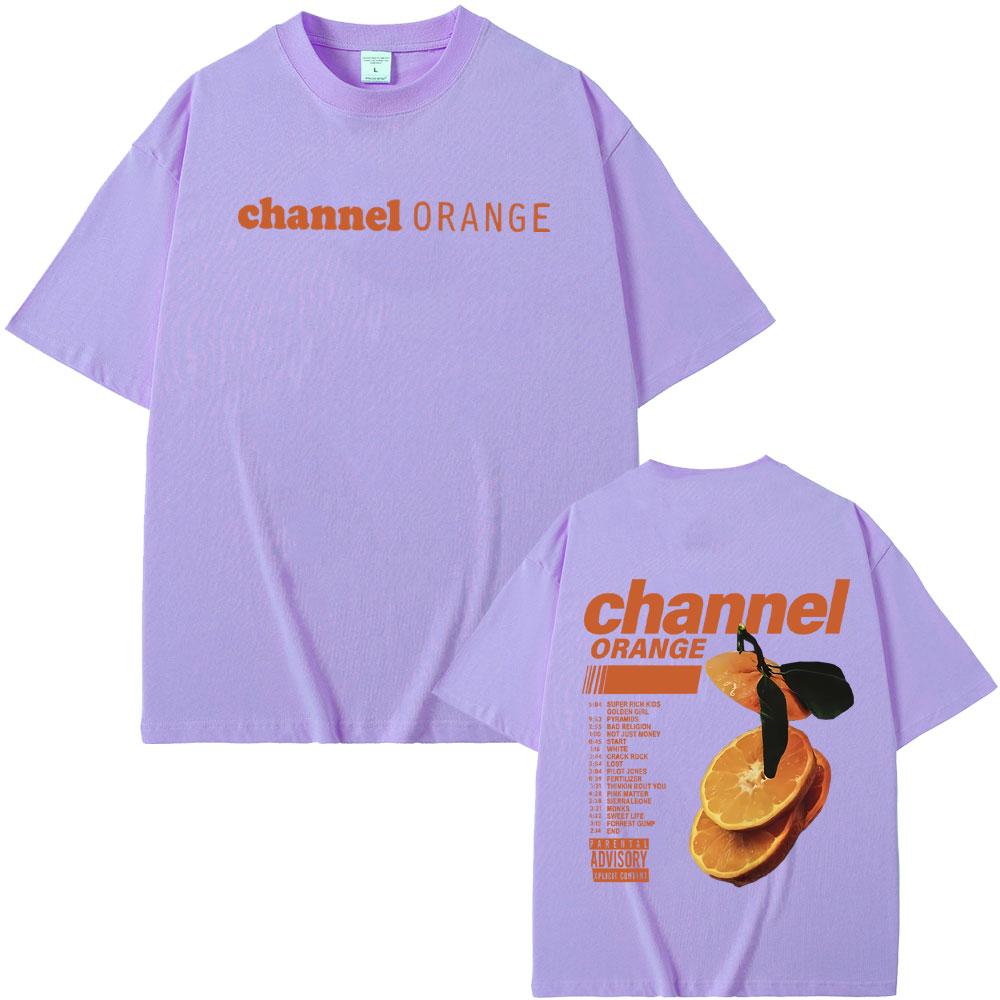 Rapper Frank Channel Orange Grafické tričko Ocean Nadměrná trička Blond Hip Hop Vintage Tričko Pánská móda Streetwear