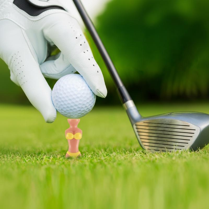 5 Pcs/Lot Women Bikini Ball Holder Lady Model Outdoor Golf Accessories Golf Training Golf Tees Clubs Tee