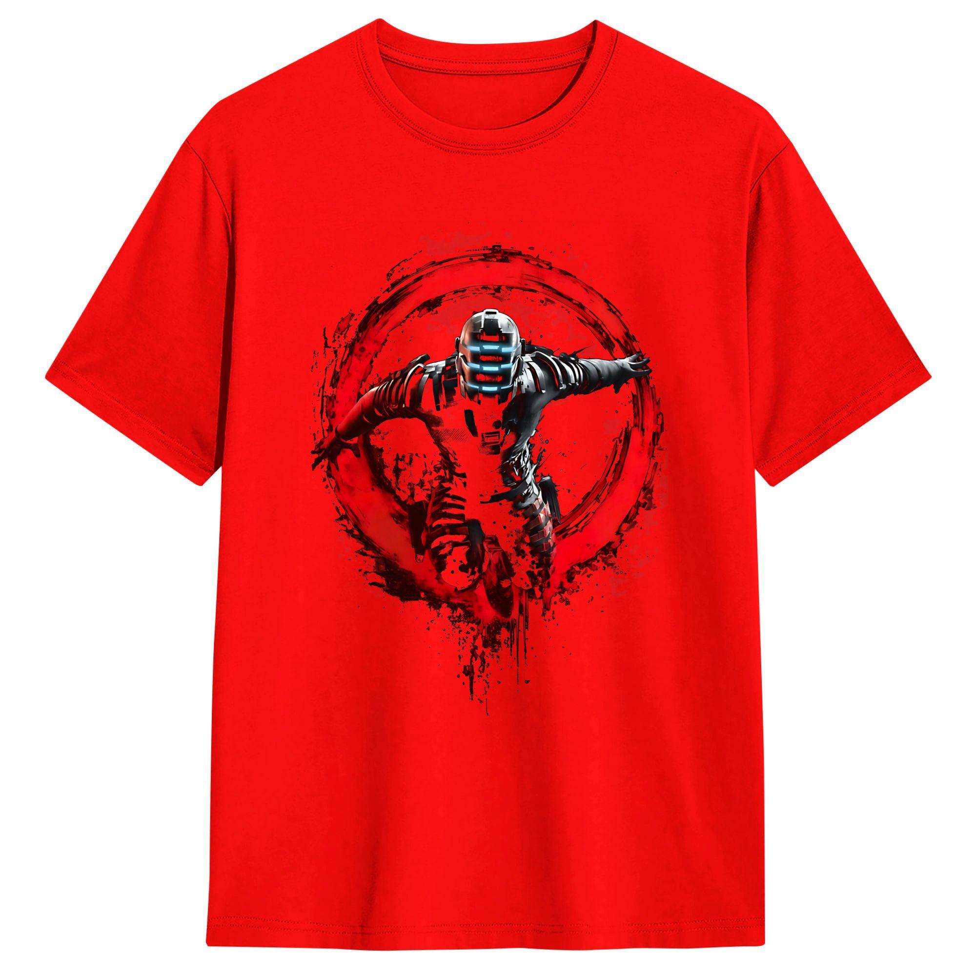 Dead Space RIG Engineer Of Ishimura TShirt Unisexs Cotton Tops Shirts Print Crewneck Short Sleeve S