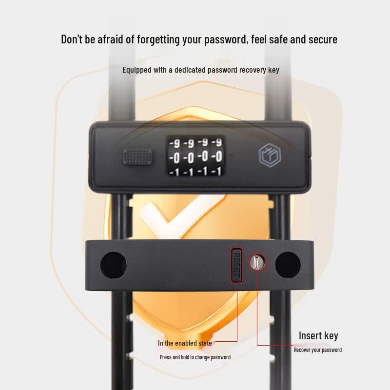Jingdong Zao 4-Digit Password Glass Door U-Lock