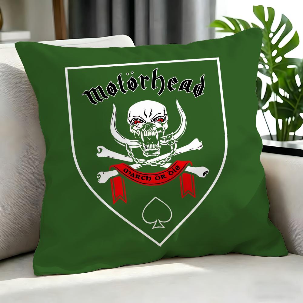 Metal Motrhead Cushion Cover Cushion Cover Set 4Pcs 50X50 45X45 40X40 Pillowcase Decorative Sofa Home Decor