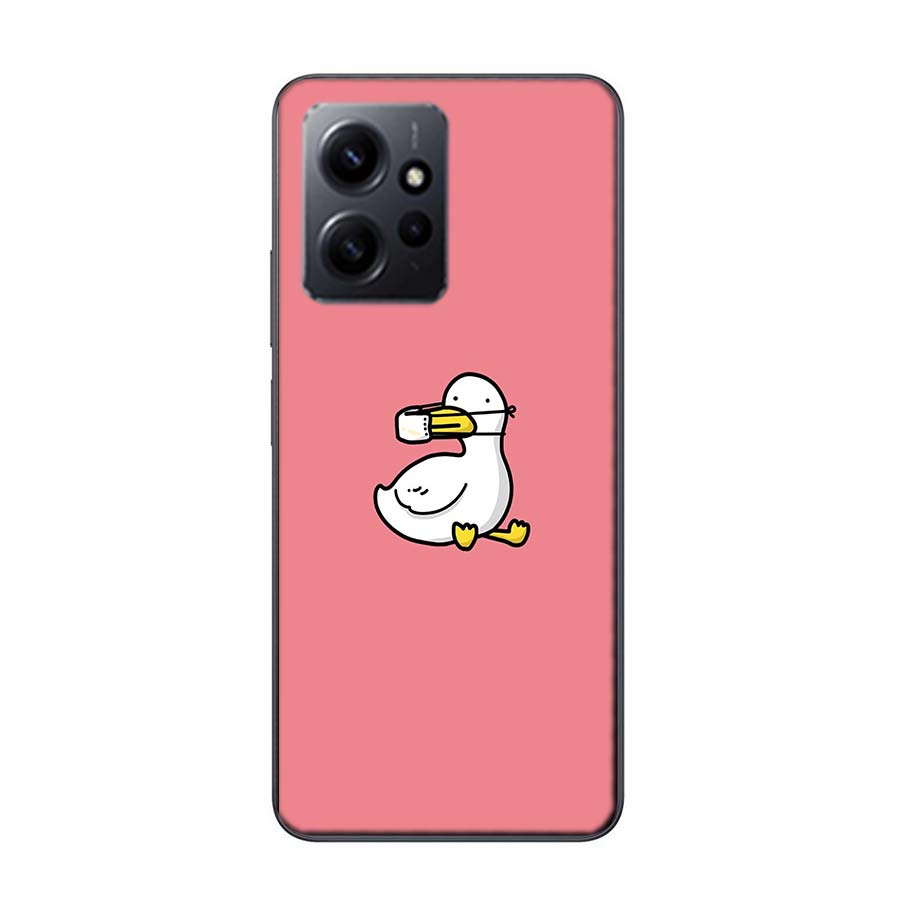 Cute Cartoon Duck Phone Case For Redmi 12 13C 12C 15C 9 10 10C Note 13 Pro Plus 14 15 Pro 9T 9C 9A TPU Soft Cover Clear Cell Cas