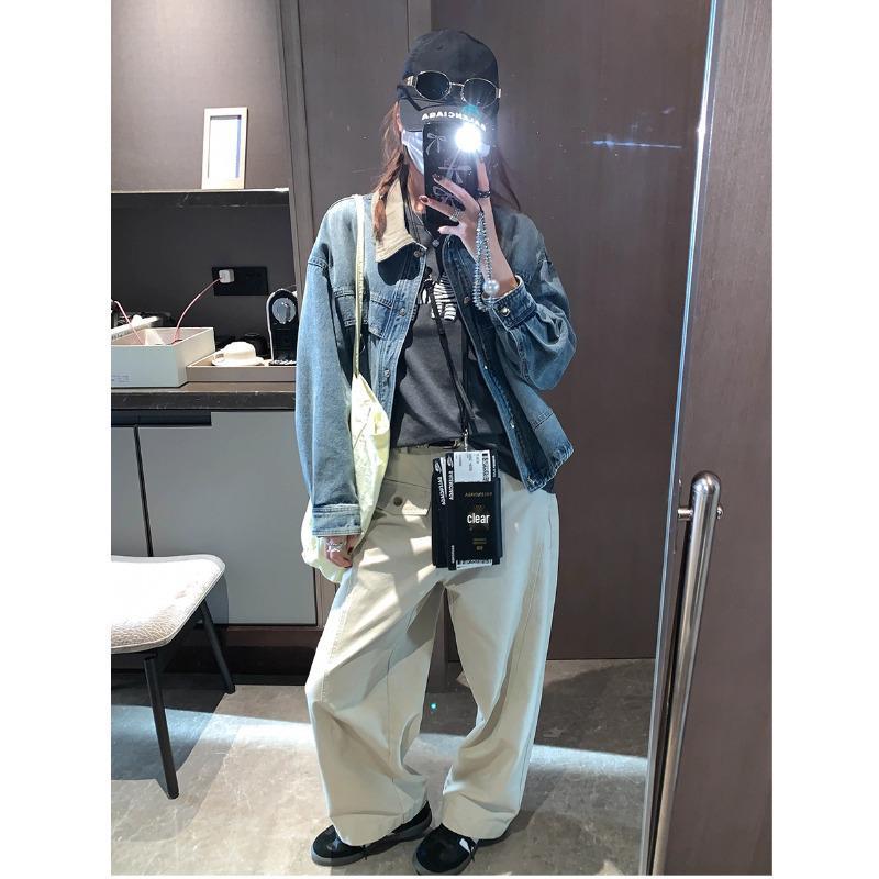 Mochie Retro 3D Scimitar Wide-Leg Loose Workwear Pants - Spring Edition MQ1098 S
