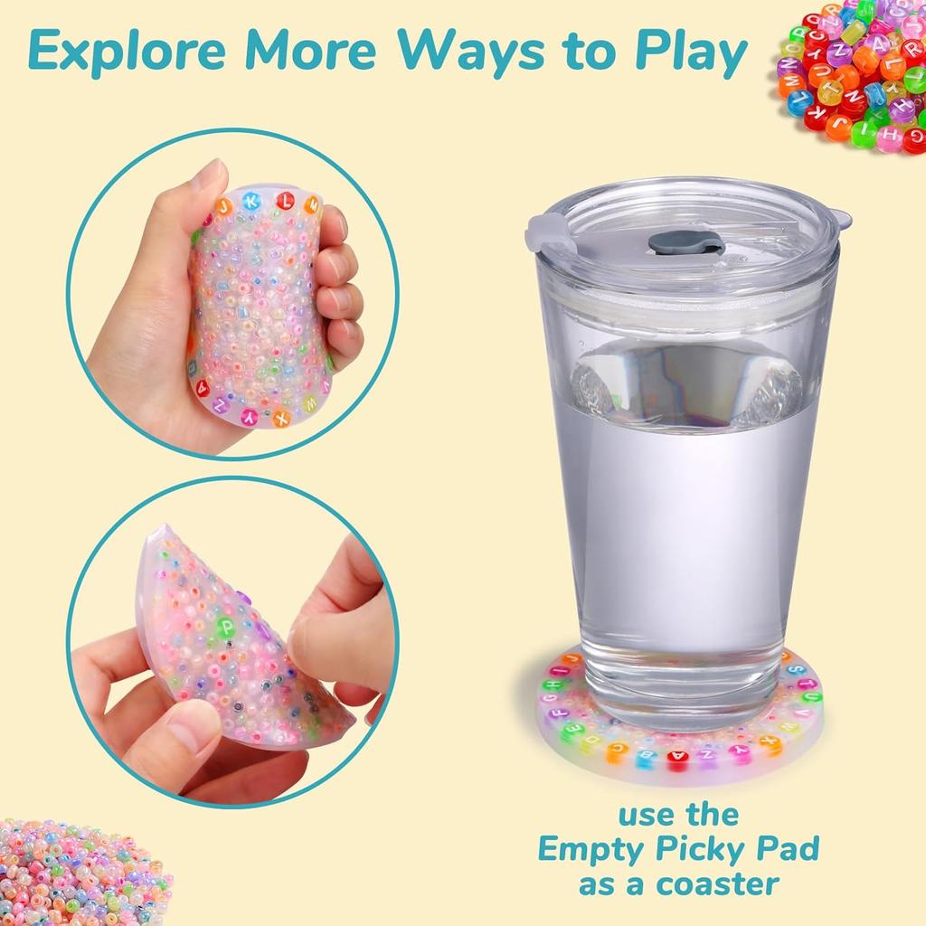 10 Pcs Picky Fidget Pad Kit, Anti Skin Picking Fidget Toys for Adults, Picking Pad for Anxiety, Sensory Dermatillomania Trichotillomania Toys, DIY