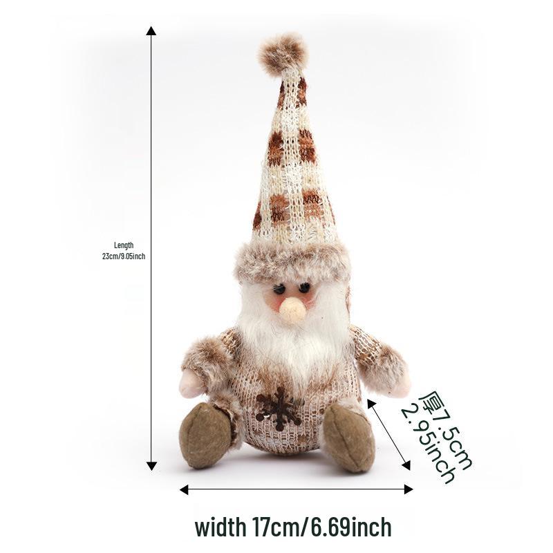 Elegantes grenzüberschreitendes Weihnachts-Wichtelpuppen-Geschenk - Langbeiniges Rudolph-Ornament