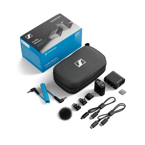 Sennheiser PROFILE WIRELESS 1-CHANNEL SET, Compact 2.4 GHz Wireless Microphone System (700278), Features Clear ASMR-Quality Sound and 32-Bit Float Rec