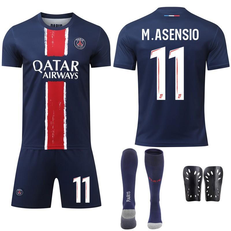 2425 Paříž Domácí dresová sada č.. 7 Mbappe 10 Dembele 30 Fotbalový dres Ligue 1 Sportovní oblečení