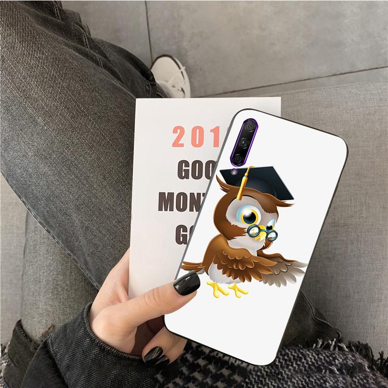 Husă de Telefon Drăguță cu Bufniță Cartoon și Inimi pentru Îndrăgostiți Pentru Huawei P50 Pro P30 P40 Lite P40Pro P20 lite P10 Plus Mate 20 Pro Mate20 X