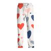 Herren Valentine's Day Bedruckte Kordelzug Lange Hosen Lässige Pyjamahosen