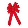 652F Christmas Bowknot Wreath Ornament Seasonal Elegant Christmas Tree Bowknot Charm for Festival Decoration Experience