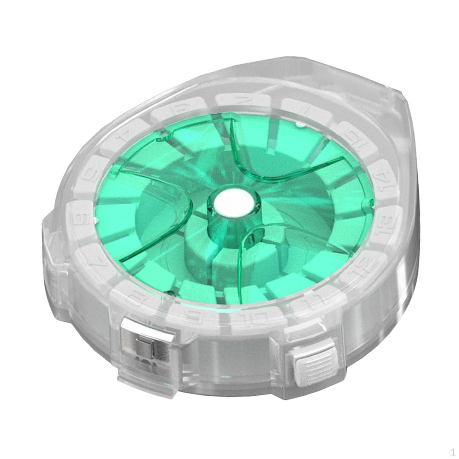 

Чехол для хранения крючка для лески, антиреверсивный органайзер, портативная прочная коробка для намотки зелёный