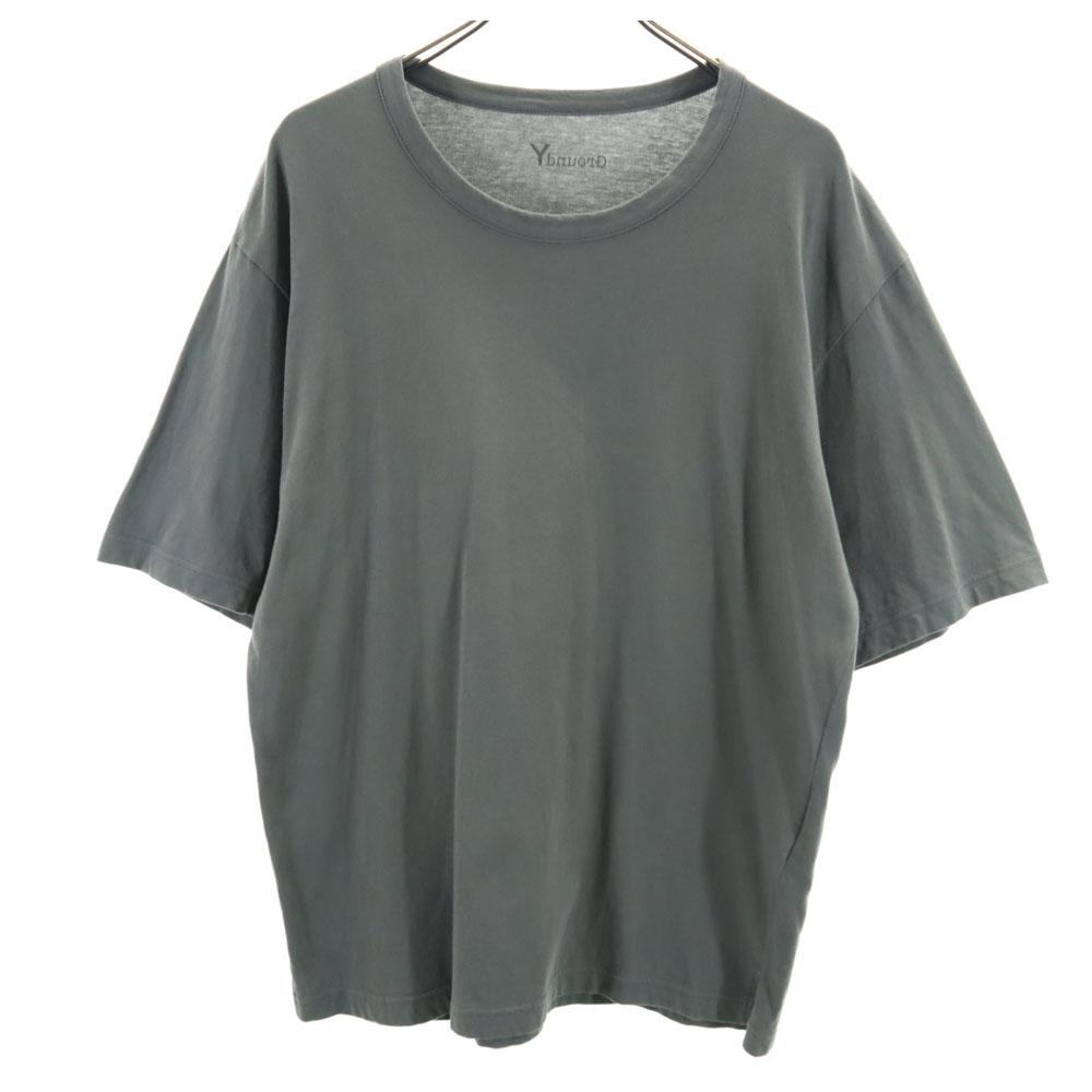 Ground Y Five-quarter sleeve T-shirt 3 Khaki gray Youji Yamamoto Men's Used