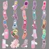 50 Retro Mobile Phone Graffiti Stickers Personalized Cartoon Pink Y2K Decorative Suitcase Mobile Phone Case Stickers