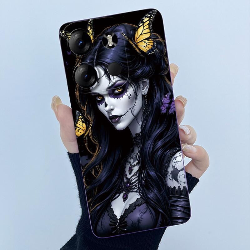 For Tecno Spark Go 2023 Pop 7 Pro BF7 Infinix Smart 7 Plus Smart7 HD Case Lovely Cartoon Cat Liquid Silicone Soft TPU Back Cover