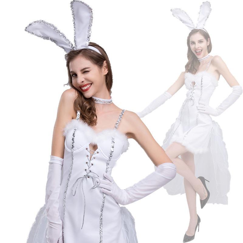 Halloween Costumes, Bar D Costumes, Sexy Bunny Girls, Nightclub Dj Female Singer Lead Dance Costumes Are Fashionable