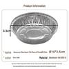 Chahua 16cm Disposable Aluminum Foil Plates for Air Fryers and Baking