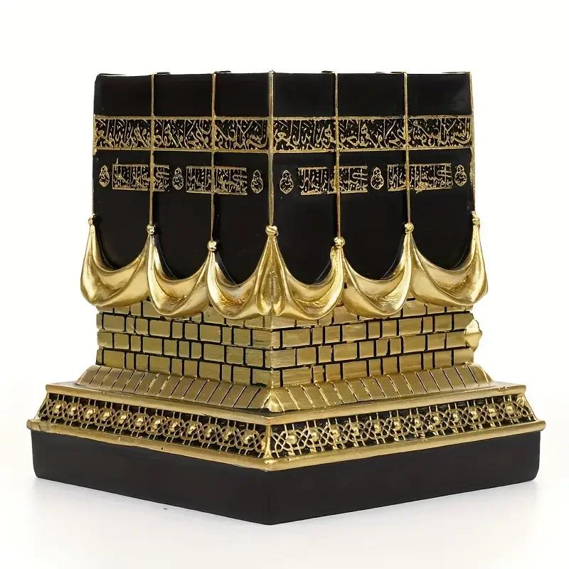 Celestial 3D Kaaba Model, Islamic Gift Sculpture, Decorative Table, Eid Al-Fitr Gift, Modern Table Decoration Style, Christmas
