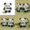 Adorable Panda Plush Keyring With Magnetic Circles For Kids Bag Decor And Gift