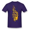 Cool Saxofoon Verjaardag Grappig Unisex Grafisch Vintage Cool Katoen Korte Mouw T-shirts O-hals Harajuku T-shirt