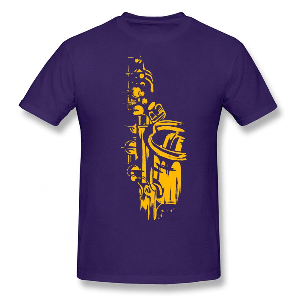 Cool Saxofoon Verjaardag Grappig Unisex Grafisch Vintage Cool Katoen Korte Mouw T-shirts O-hals Harajuku T-shirt