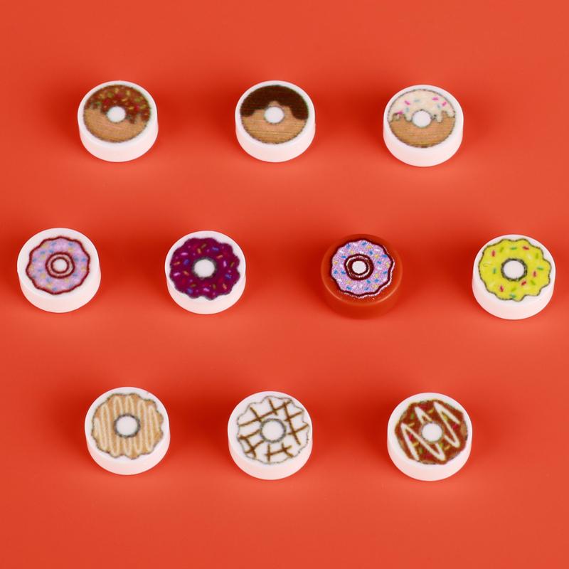 

MOC Еда Печатные Плитки Набор Строительных Блоков Пицца Шоколад Сахар Сладости Десерт Торт Пончик Напитки Молоко Кирпичики Игрушки Детский Подарок