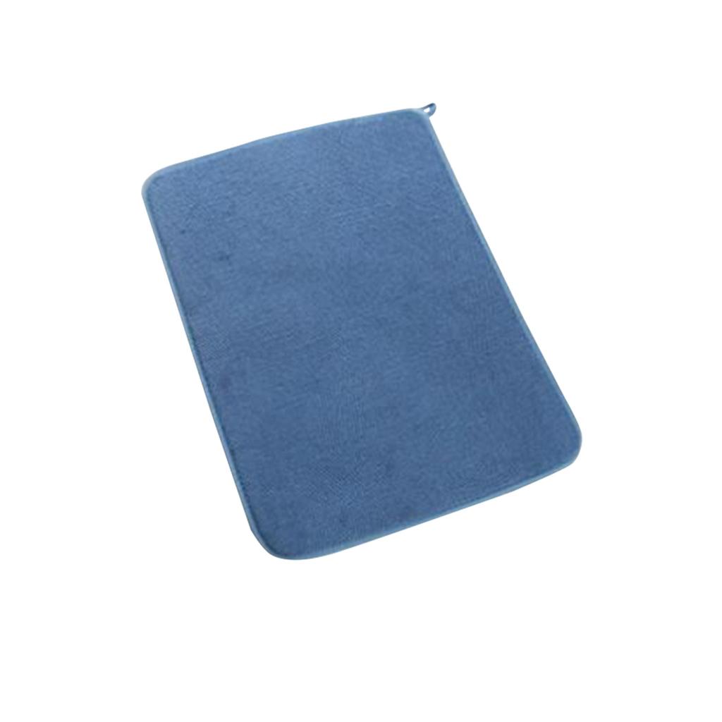 Dish Drying Mats for Kitchen Absorbent Microfiber Dish Mat 40x30cm Kitchen Counter Mat Quick Dry Towel Reusable Heat Resistant