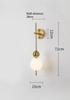 European-style Creative Simple LED Ball Wall Lamp Bedroom Bedside Lamp Living Room Background Wall Corridor Stair Crossing Lamp